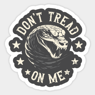 Don't tread on me Sticker